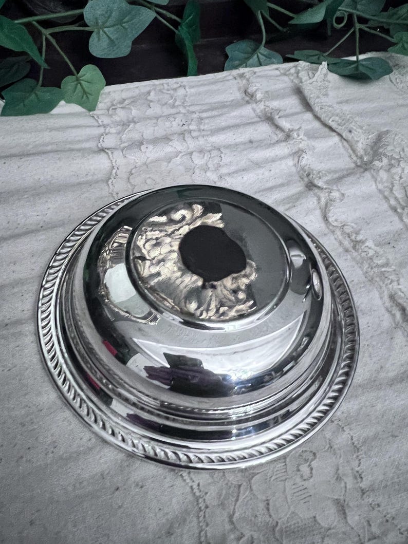 Vintage Silver Plate Serving Candy Bowl 6"