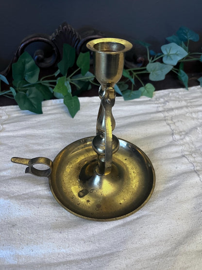 Vintage Swinging Brass Table Top & Hanging Candle Holder