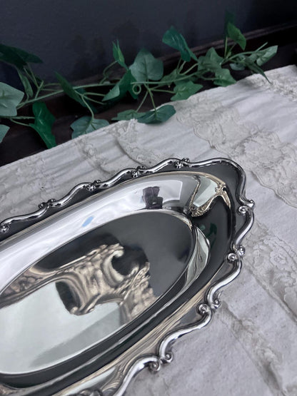 Vintage Silver Plated Victorian style small bread tray