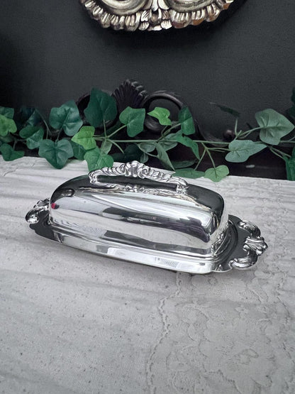 Vintage Towle Silverplated Butter Dish EP 2810