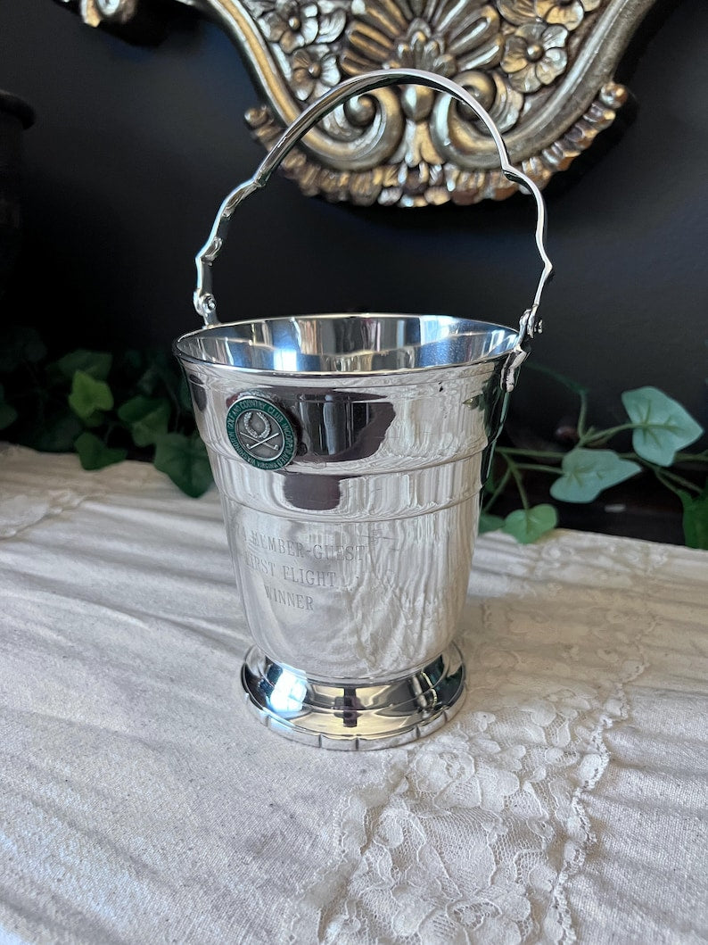 Vintage Leonard Silverplate Small Champagne Award Ice bucket
