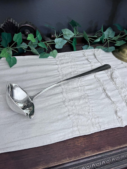 Vintage Oneida Silver plate Large Double sided Punch Ladle