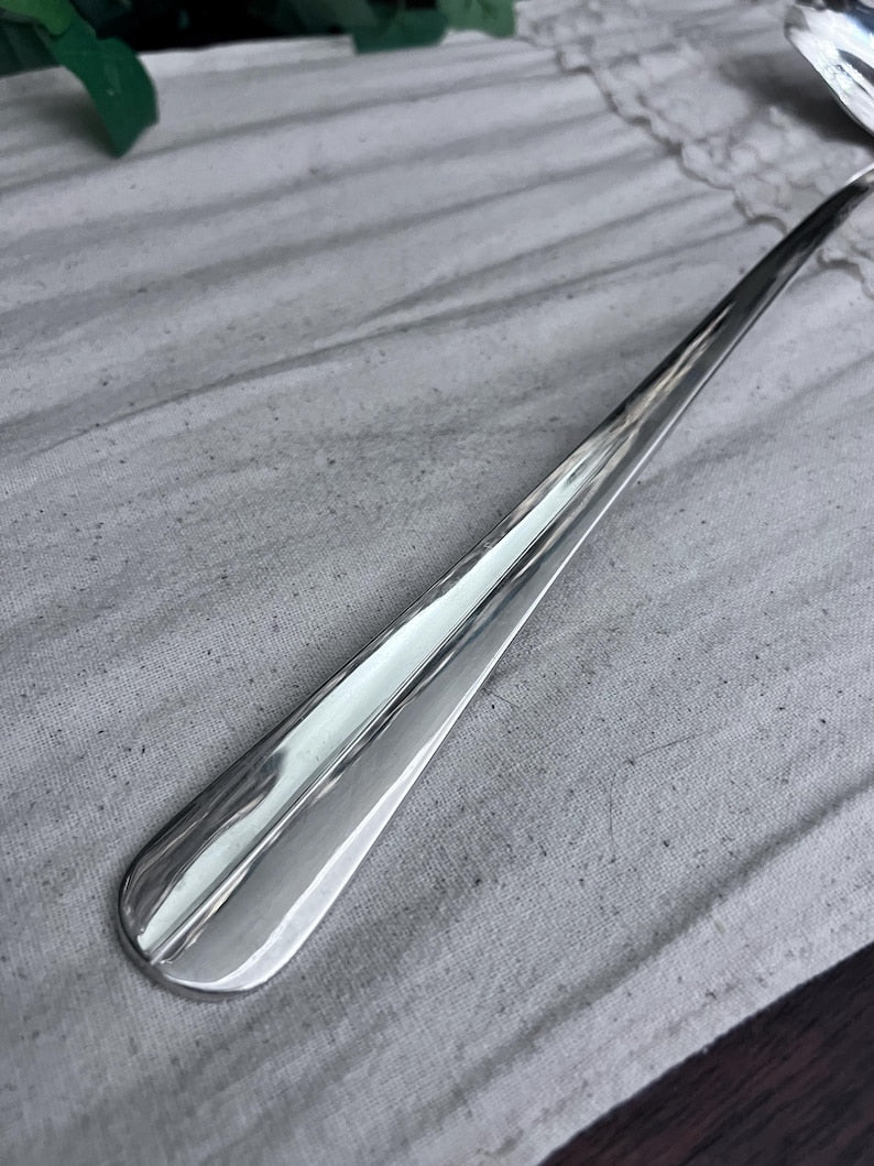 Vintage Oneida Silver plate Large Double sided Punch Ladle