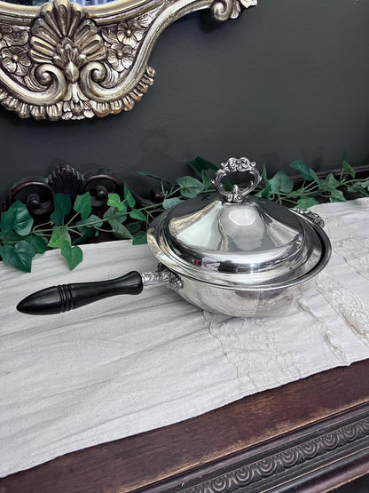 Vintage Leonard Silver Plate Chafing Dish w/Lid