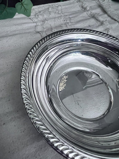 Vintage Silver Plate Serving Candy Bowl 6"