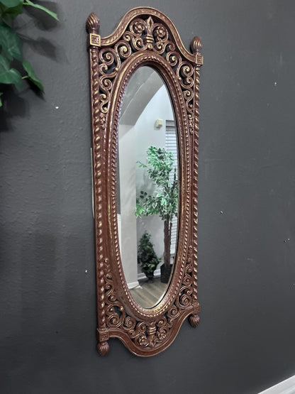 Vintage Dart HOMCO Gothic Spanish Revival Wall Mirror #2356 - Set of 2